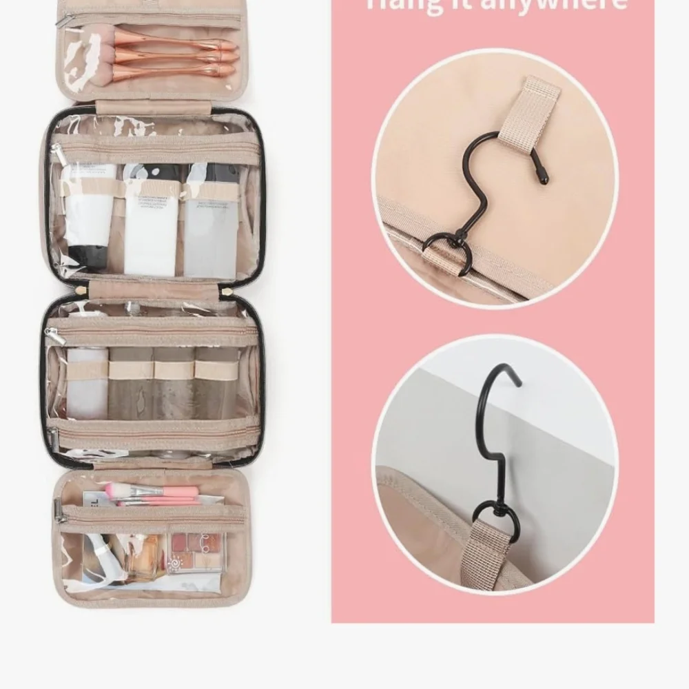 Hanging Beige Travel Organizer
